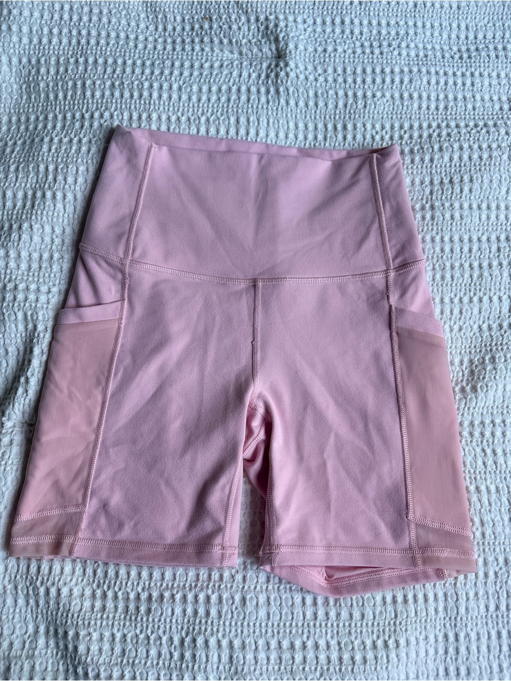 Women’s Fabletics High-Waist Pink Active Bike Shorts